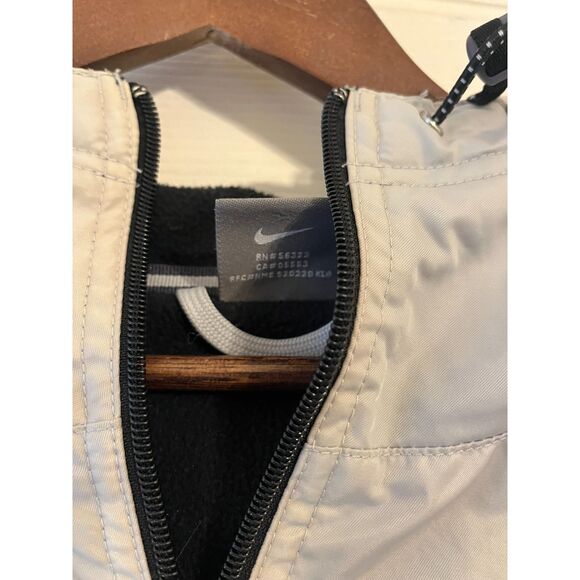 VTG 00s Nike Striped Big Swoosh Softshell Jacket Size Large Fleece Lined SZ XL - Picture 7 of 8